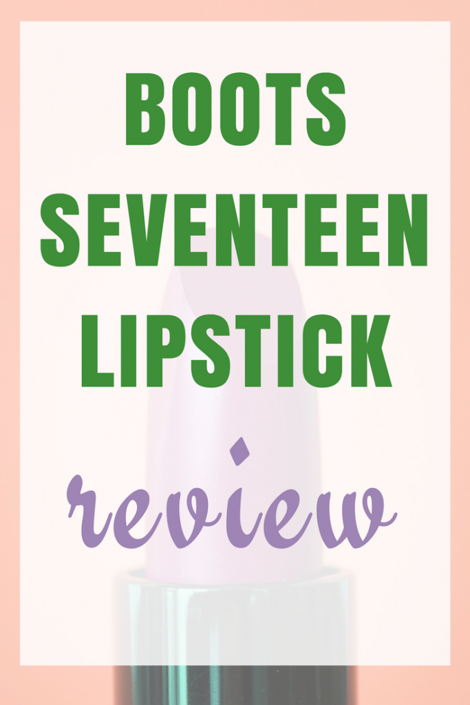 brilliant long lasting lipstick from Boots No 17