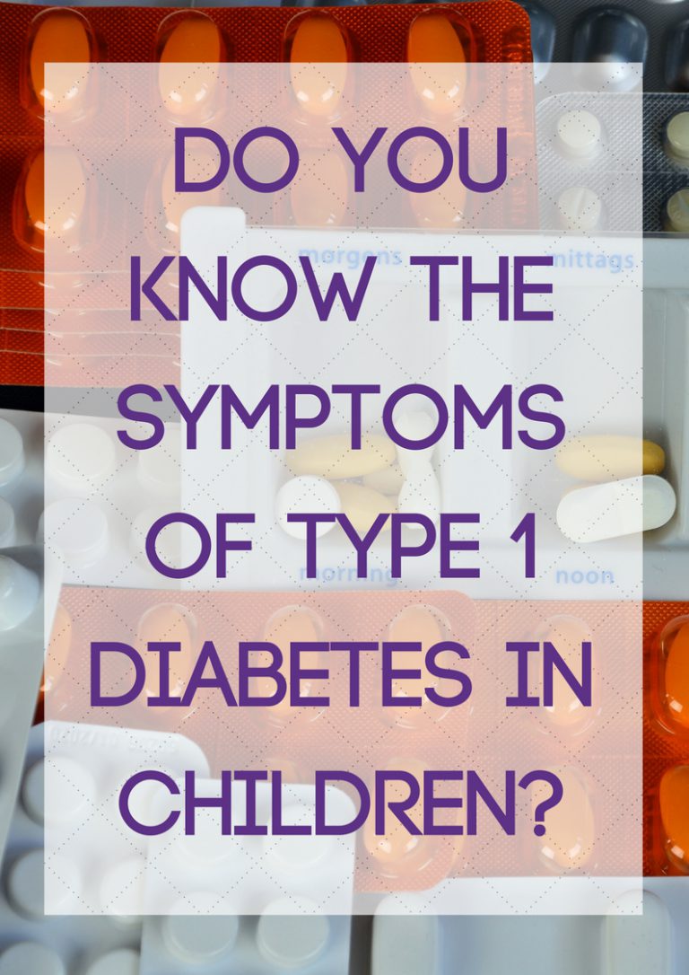 Do you know the symptoms of type 1 diabetes in children?